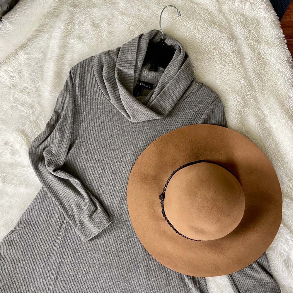 Charcoal Sweater Dress